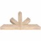 Ekena Millwork Saratoga Smooth Timber Gable Bracket, Douglas Fir, 36"W x 21"H x 3 1/2"D x 3 1/2"F, 14/12 Pitch GBW036X21X0404SAR00SDF - alternate 5